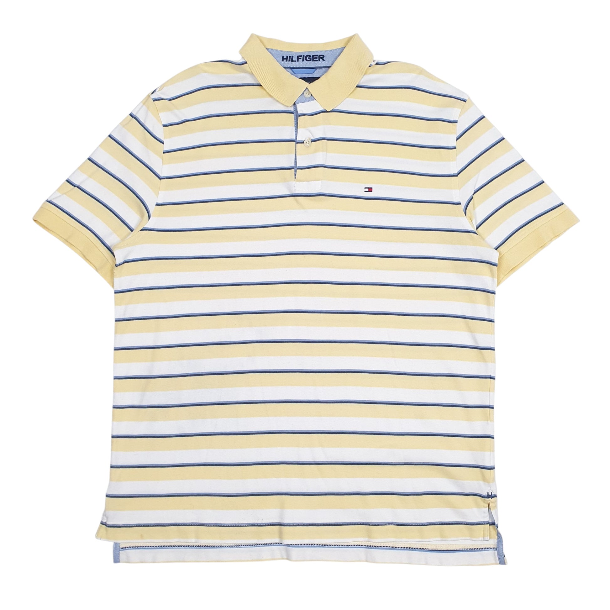 Mens Yellow Tommy Hilfiger  Short Sleeve Polo Shirt