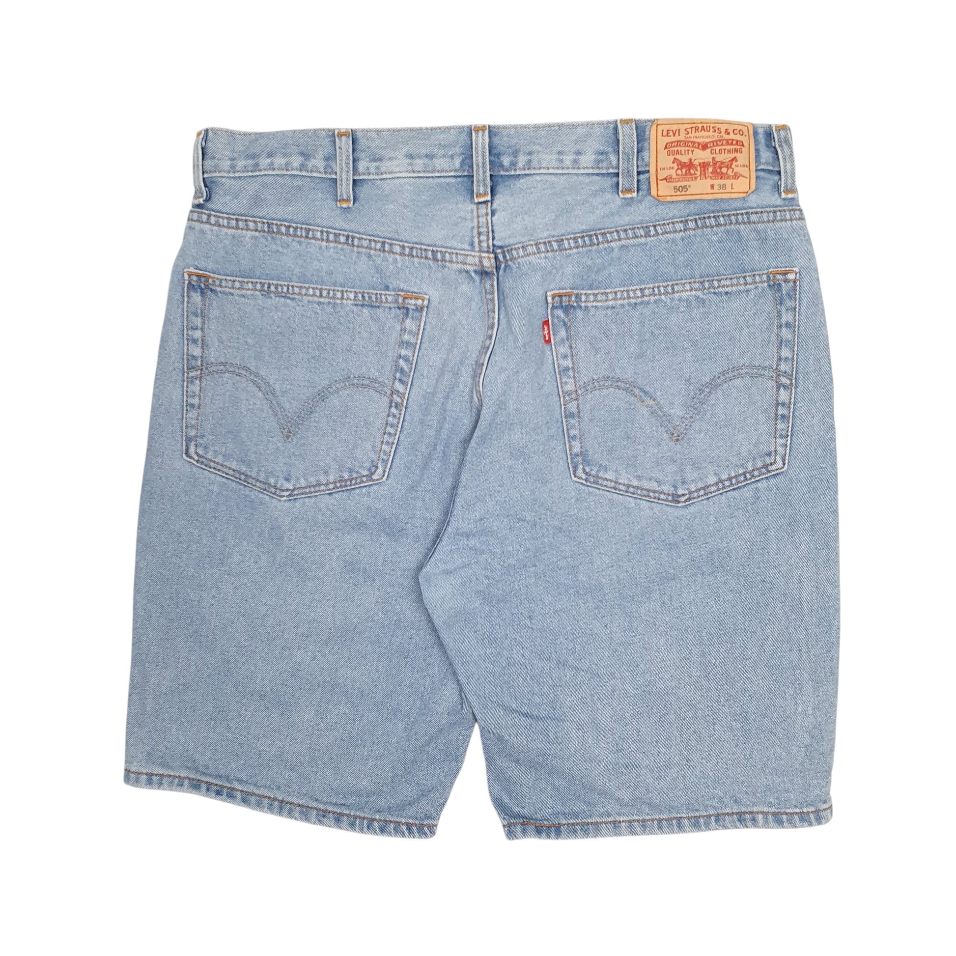 Mens Blue Levis 505  Shorts