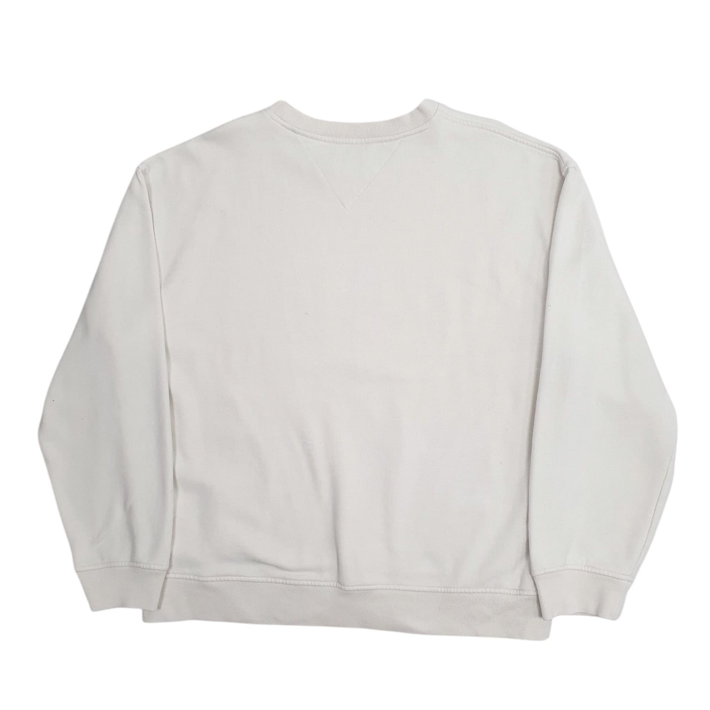 Mens Cream Tommy Hilfiger Vintage 00s Crewneck Jumper