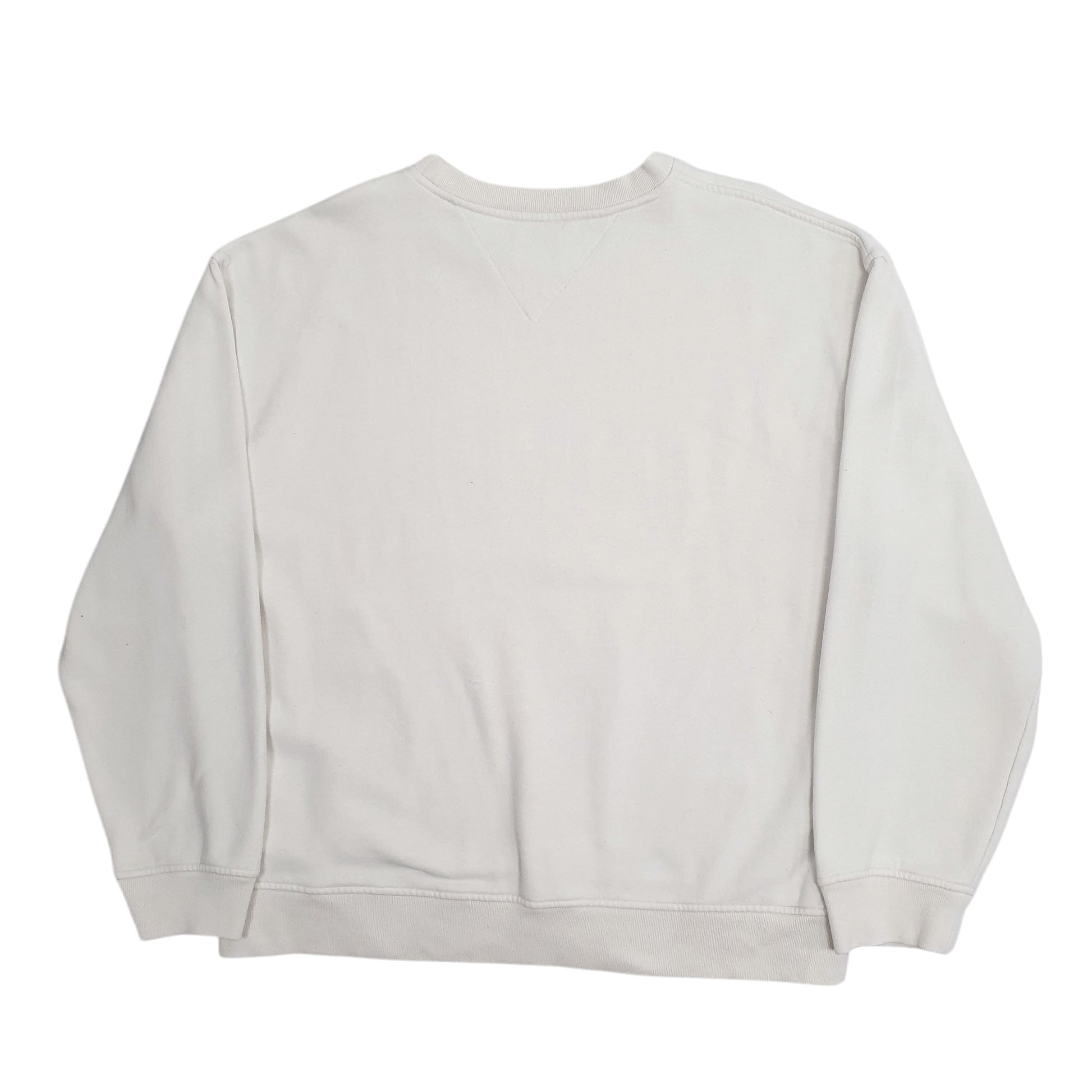 Mens Cream Tommy Hilfiger Vintage 00s Crewneck Jumper