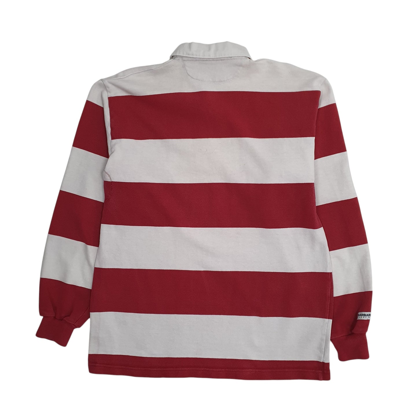 Mens Burgundy Barbarian Rugby Crewneck Polo Shirt