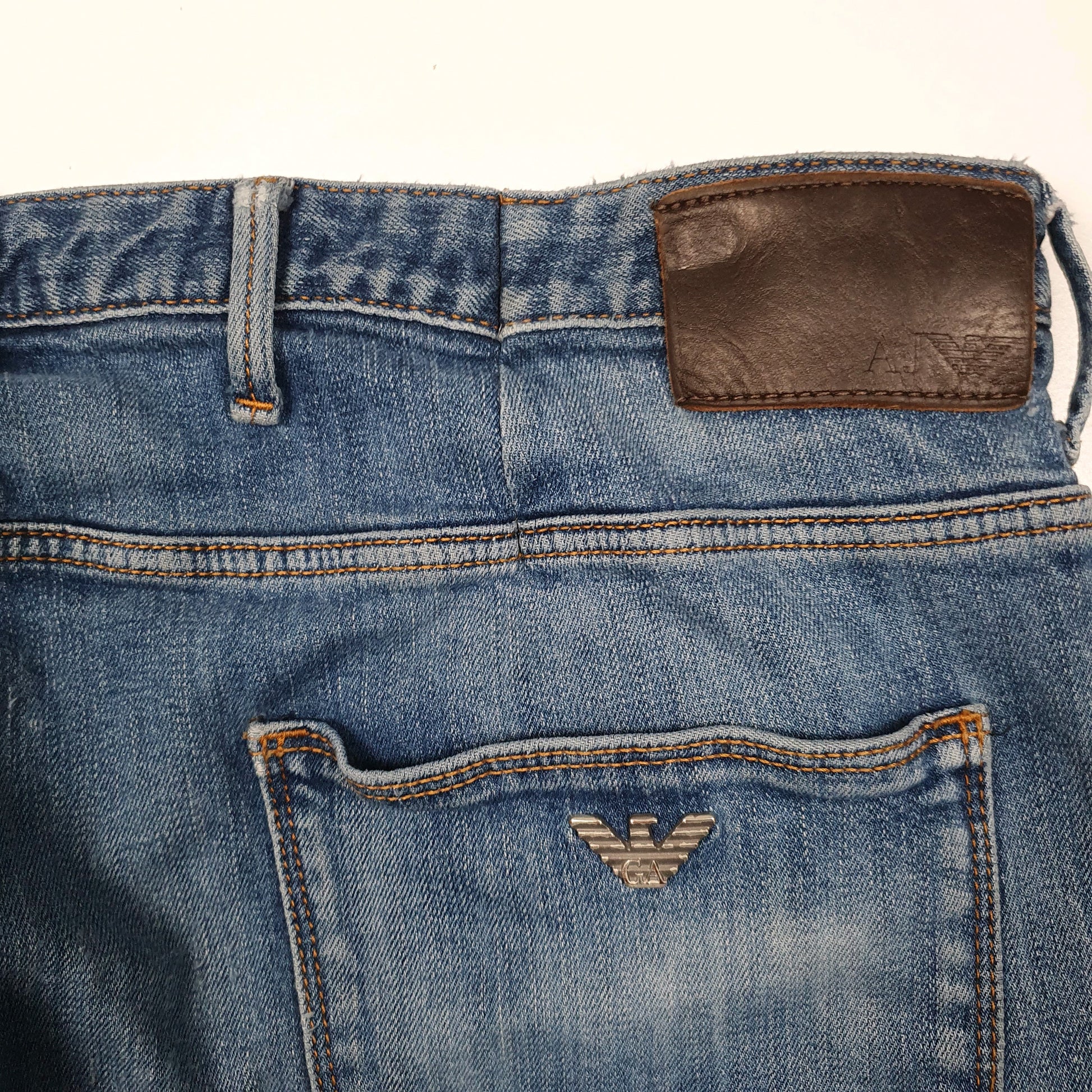 Mens Blue Armani Jeans   Jeans