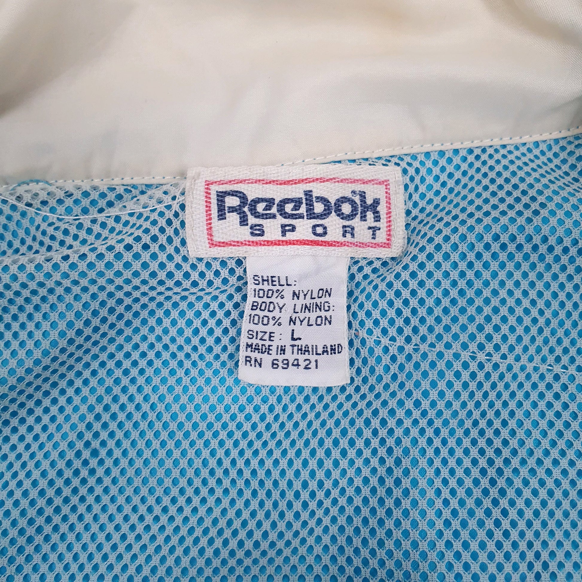 Mens Black Reebok Vintage 90s Hoodie Coat