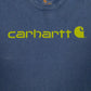 Mens Blue Carhartt K195 413 Spellout  T Shirt