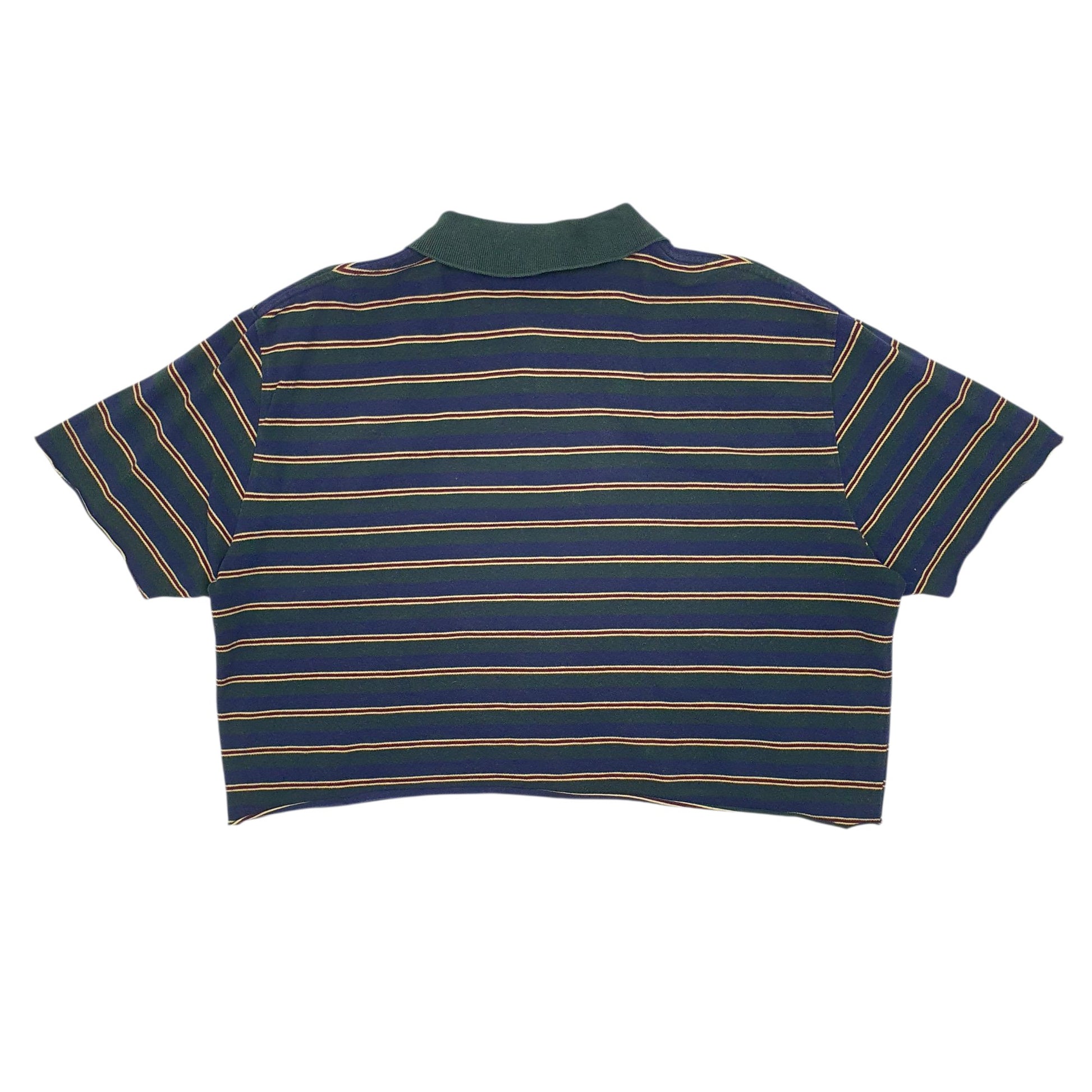 Womens Green Polo Ralph Lauren Croptop  Polo Shirt