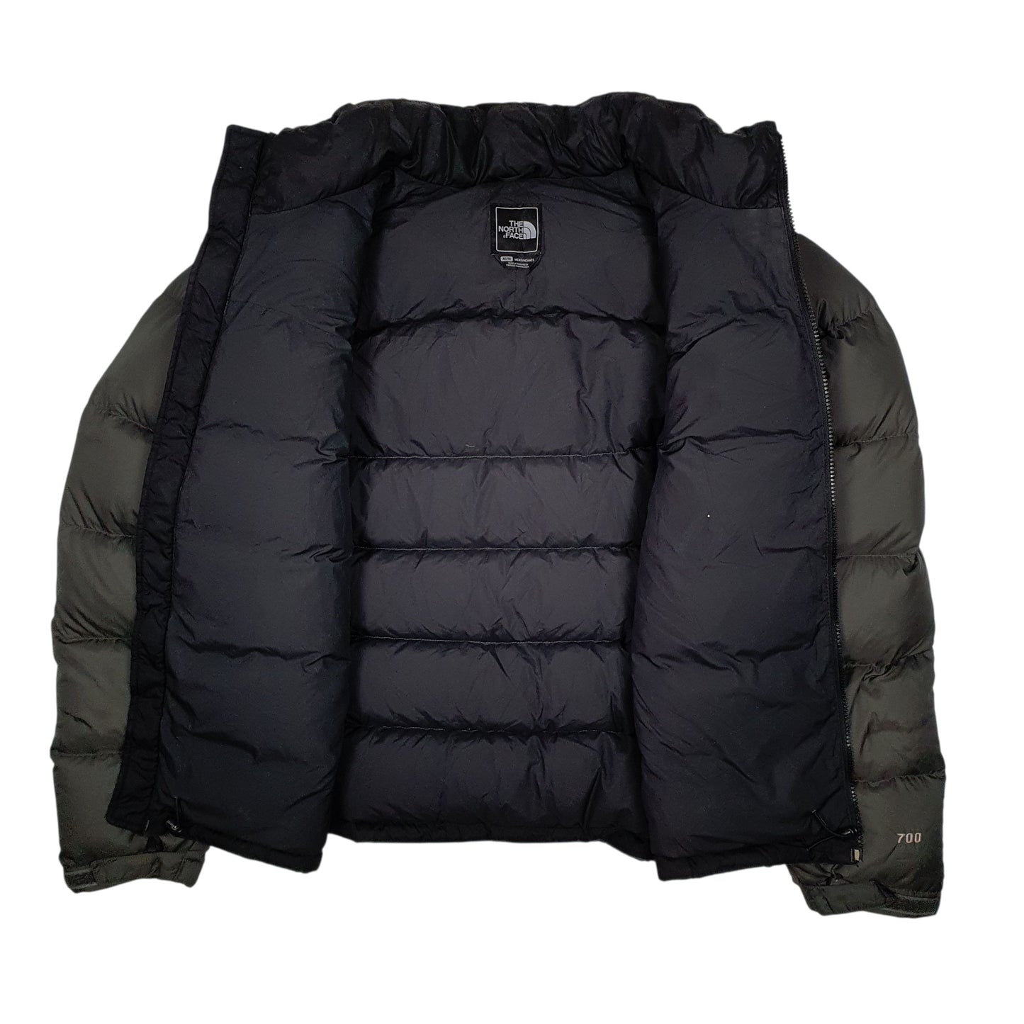 Mens Grey The North Face Nuptse  Coat