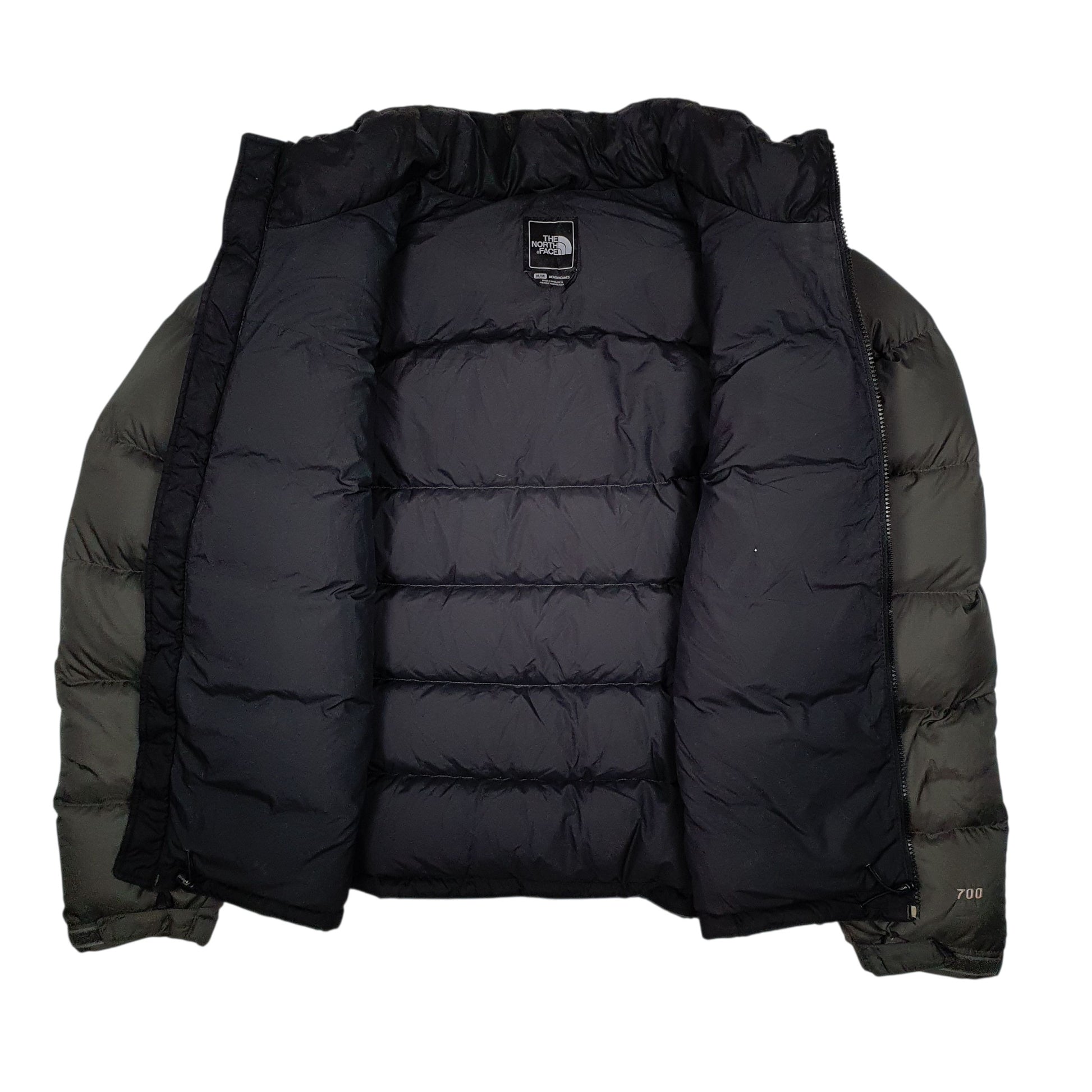 Mens Grey The North Face Nuptse  Coat