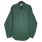 Mens Green Wrangler Riggs Workwear Long Sleeve Shirt