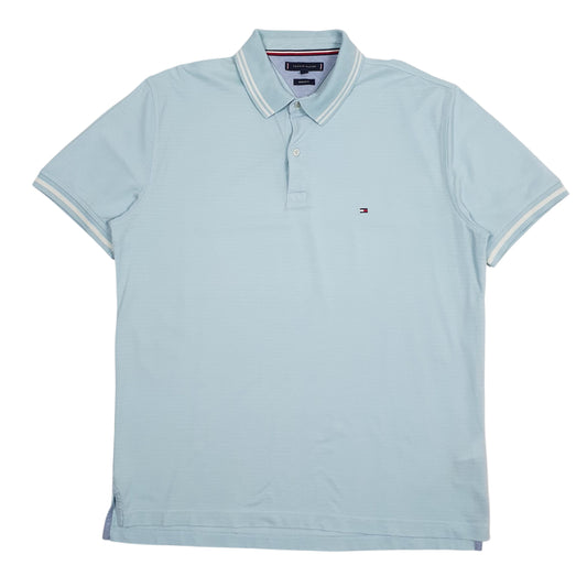 Mens Blue Tommy Hilfiger  Short Sleeve Polo Shirt