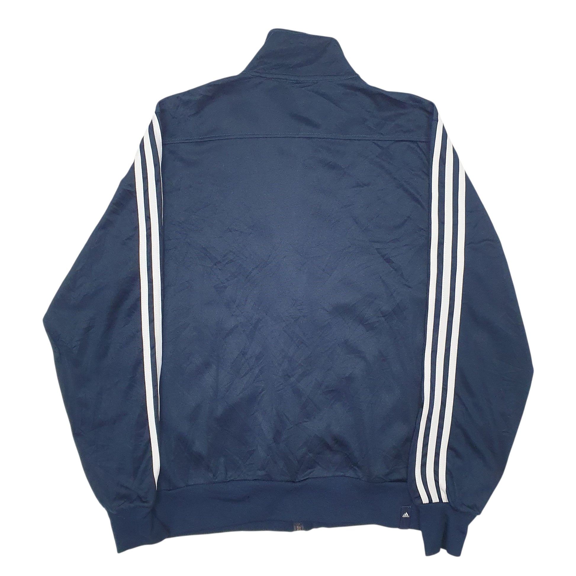 Mens Navy Adidas Vintage 00s Active Wear Full Zip Jumper