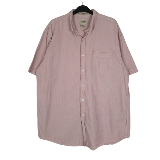 Mens Pink L.L.Bean  Short Sleeve Shirt