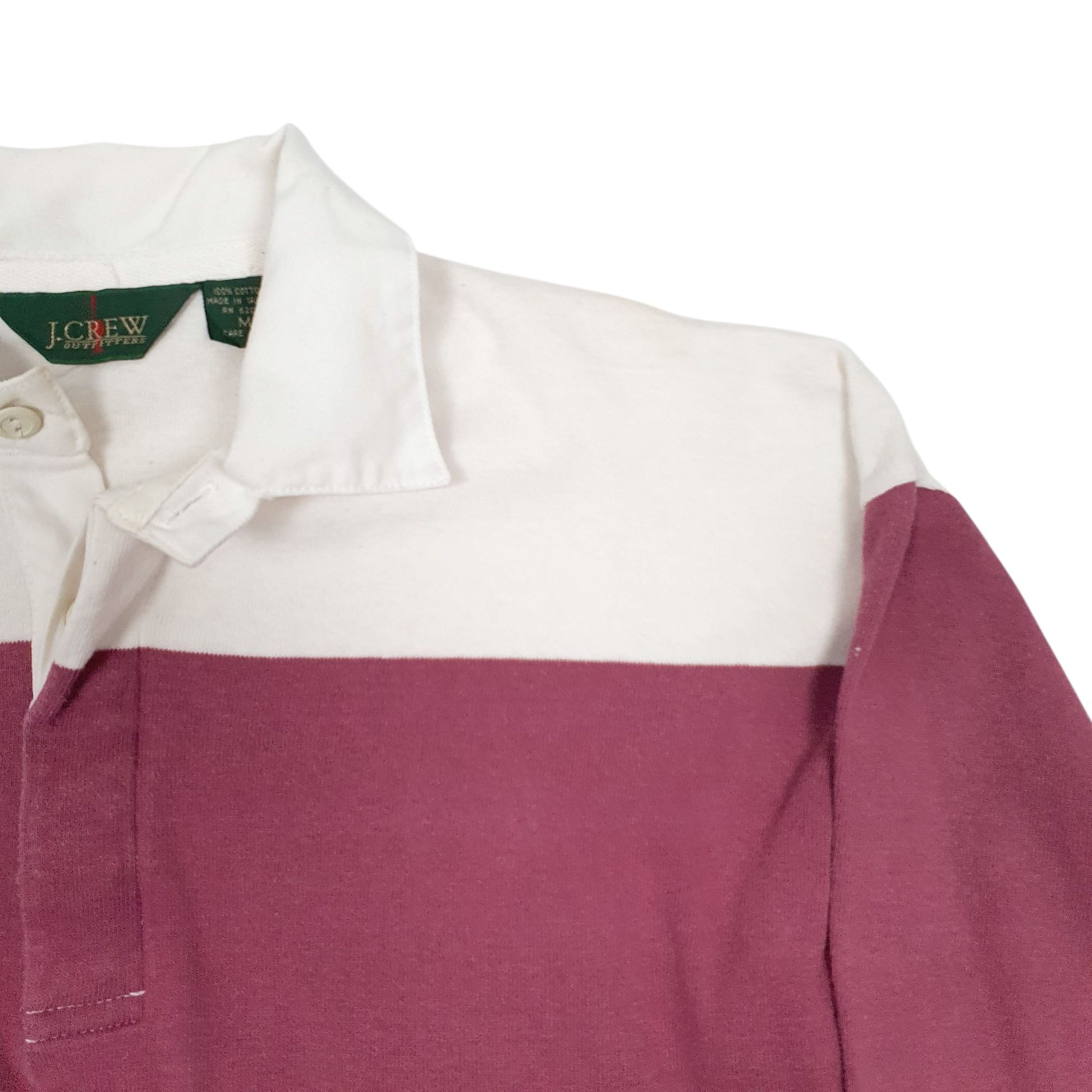 Mens Burgundy J. Crew Rugby  Polo Shirt