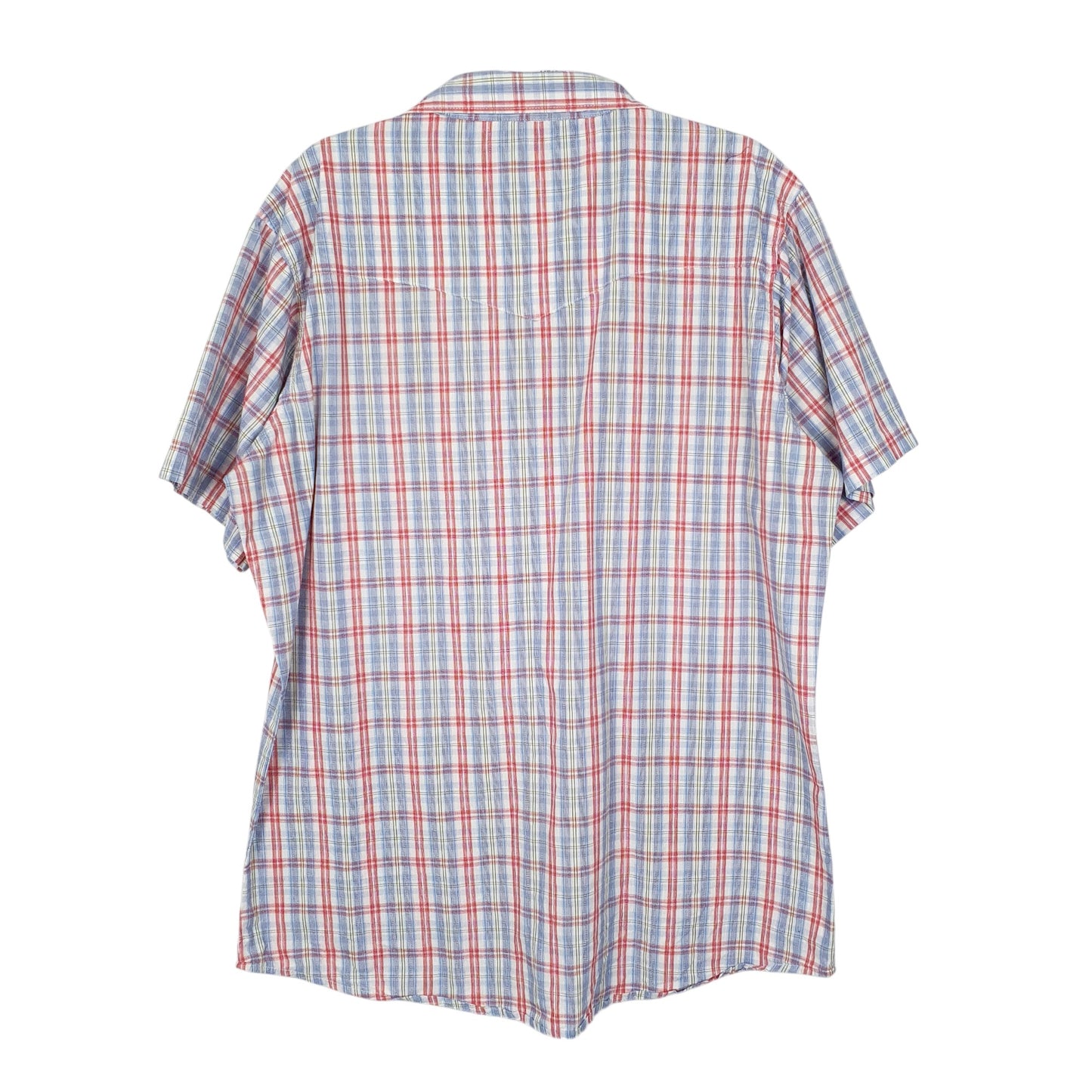 Mens Red Wrangler Pearl Snap  Shirt