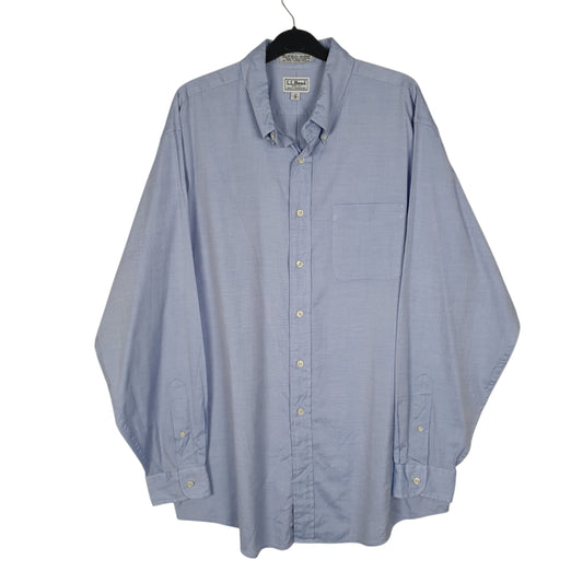 Mens Blue L.L.Bean Vintage 90s Long Sleeve Shirt