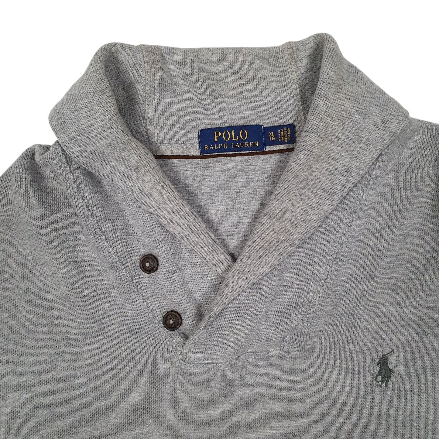 Mens Grey Polo Ralph Lauren  Shoal Neck Jumper