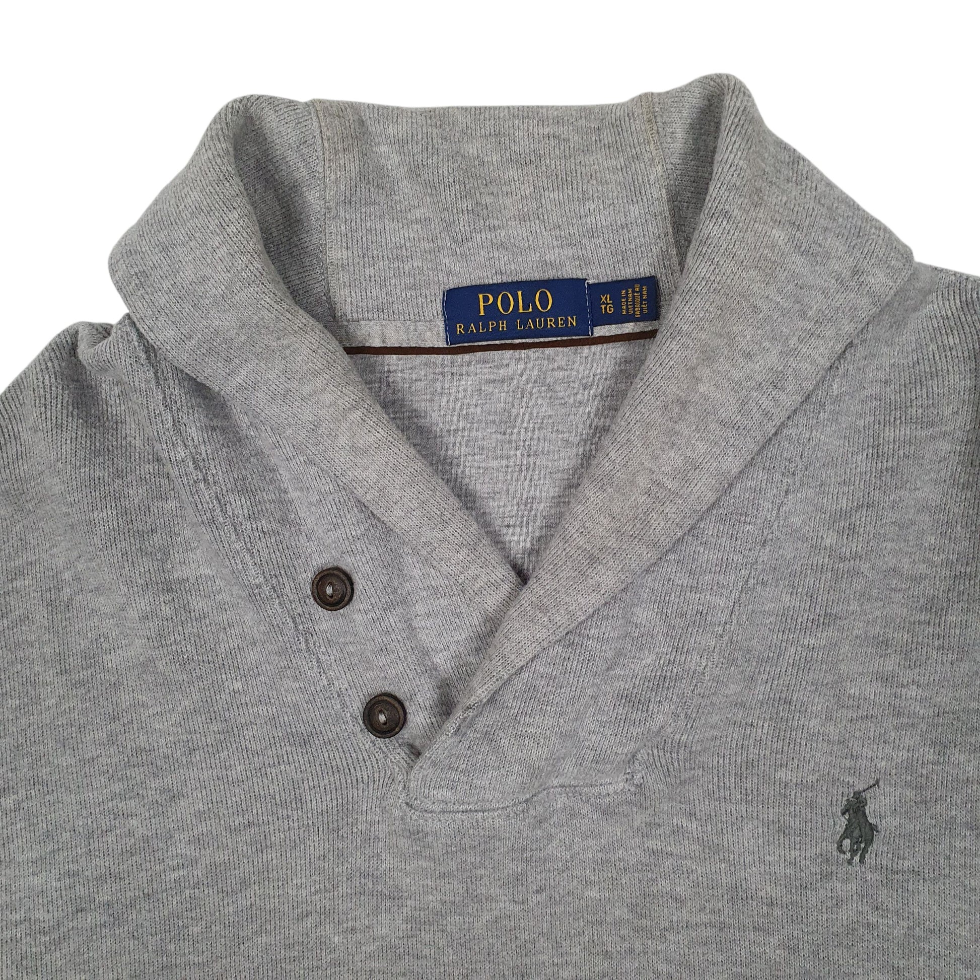 Mens Grey Polo Ralph Lauren  Shoal Neck Jumper