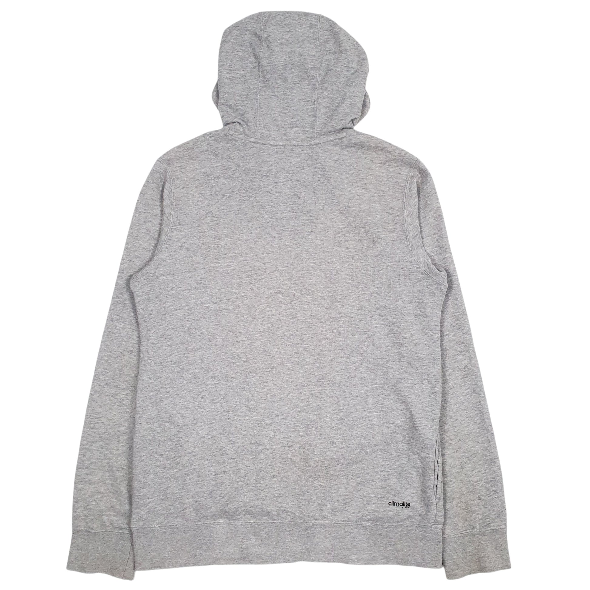 Mens Grey Adidas Climalite Hoodie Jumper
