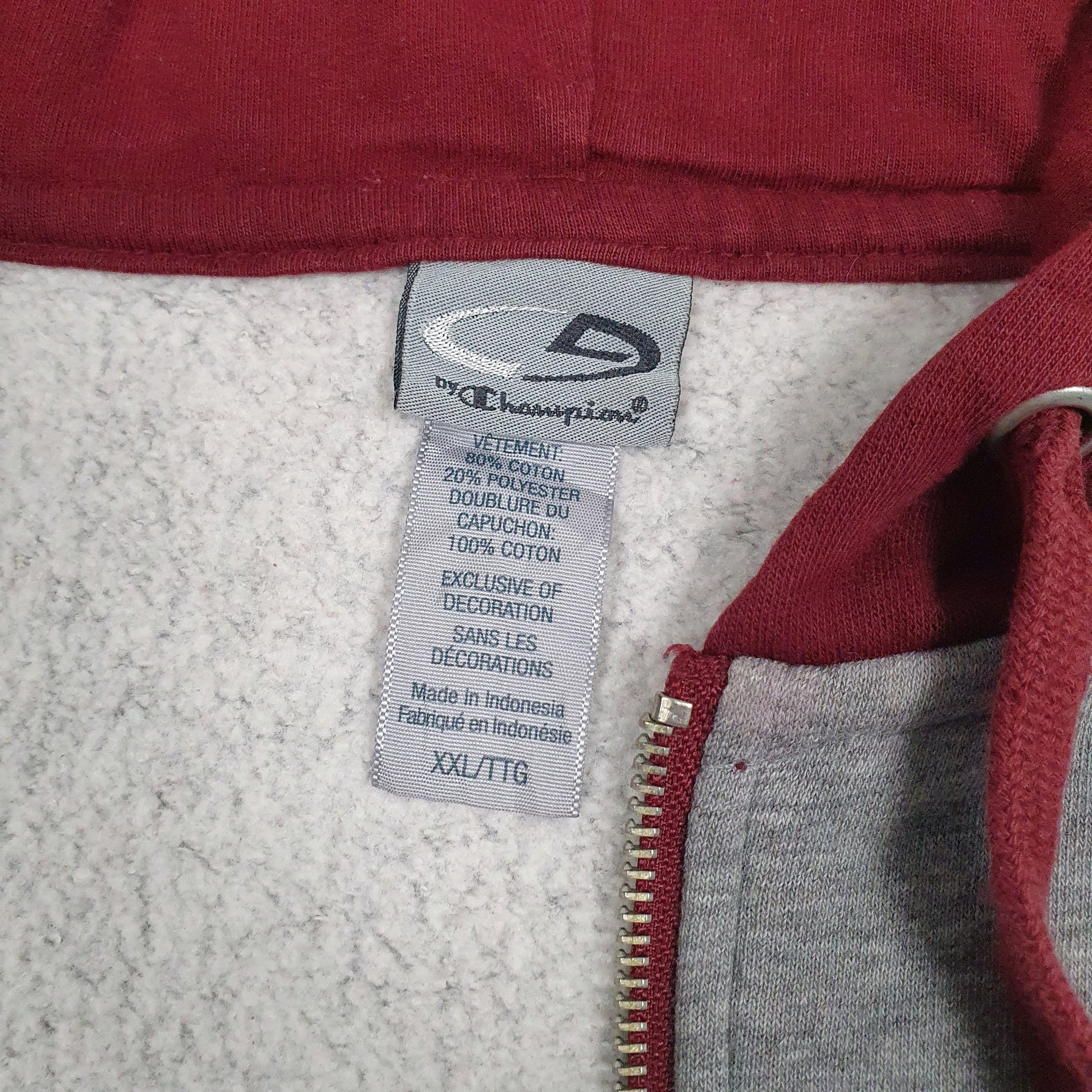 Mens Grey Champion  Full Zip Jumper