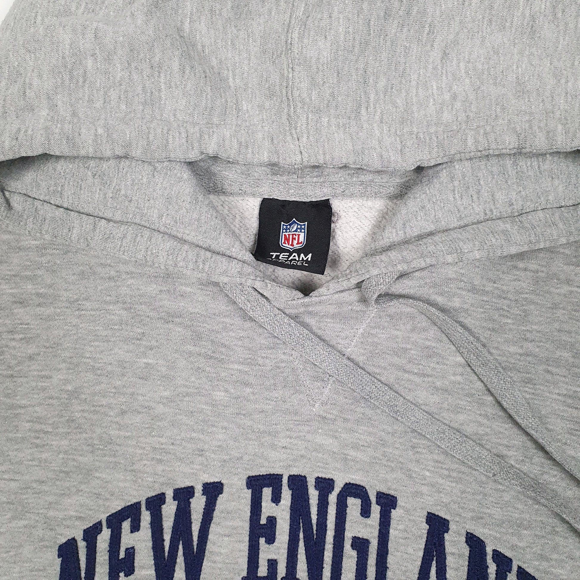 Mens Grey NFL New England Patriots Hoodie Jumper
