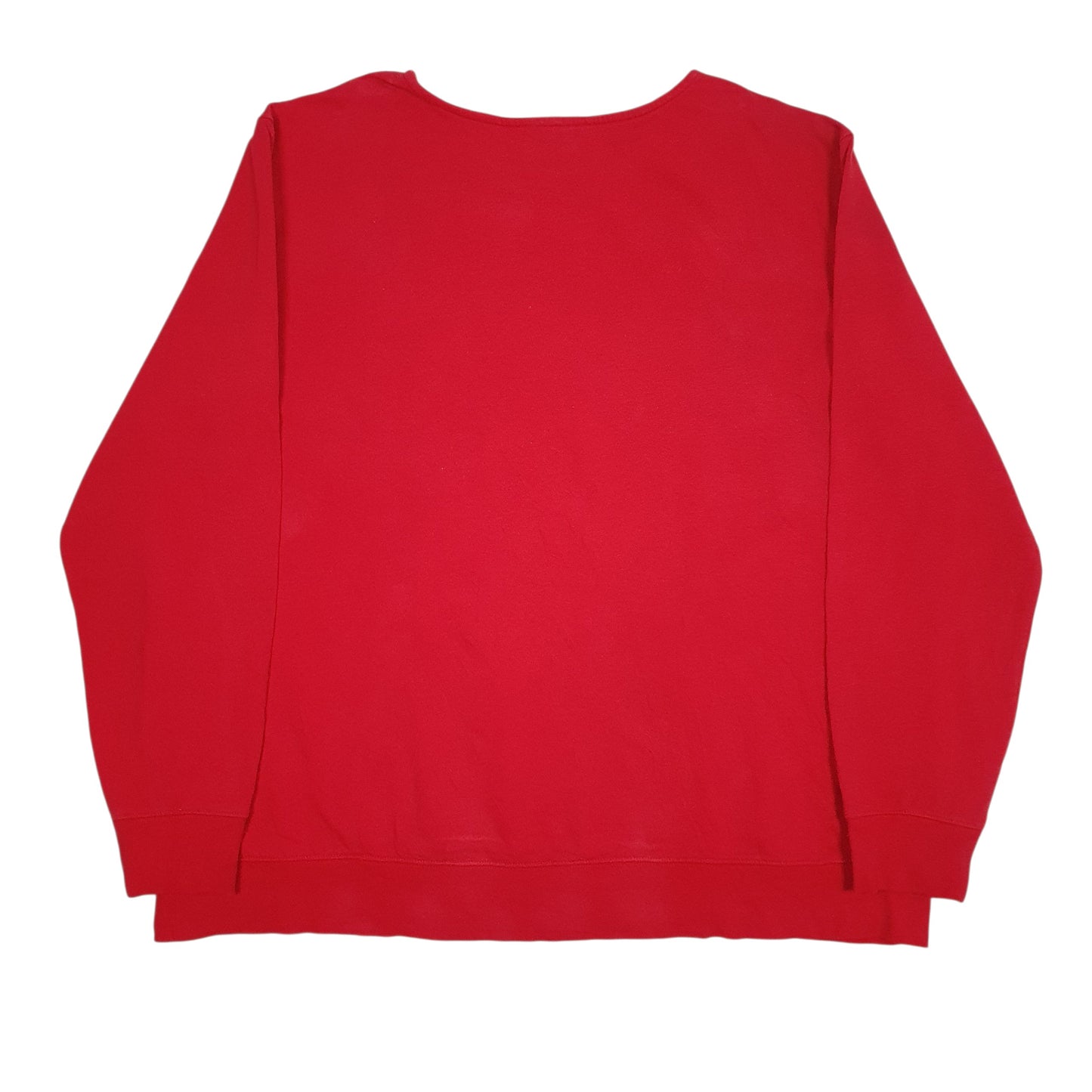 Mens Red The North Face Spellout Crewneck Jumper