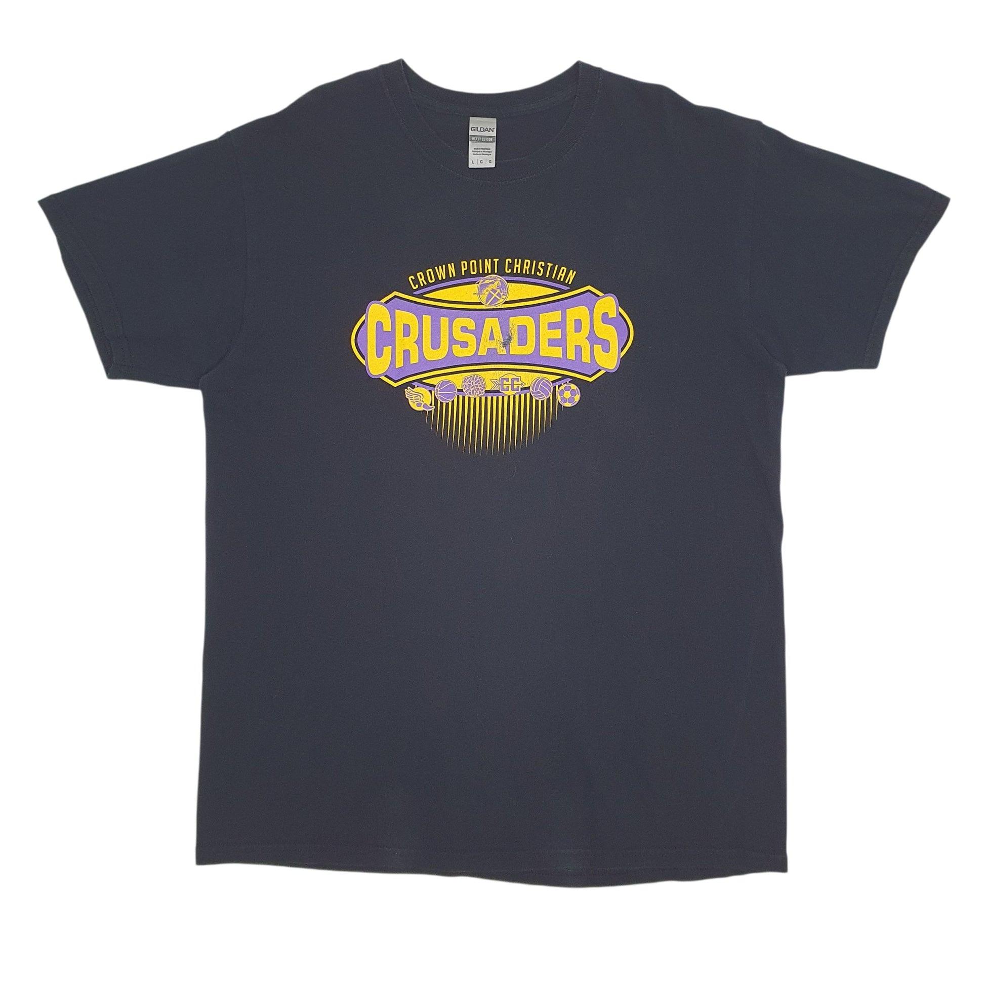 Mens Black Gildan  Short Sleeve T Shirt