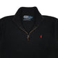 Mens Black Polo Ralph Lauren  Quarter Zip Jumper