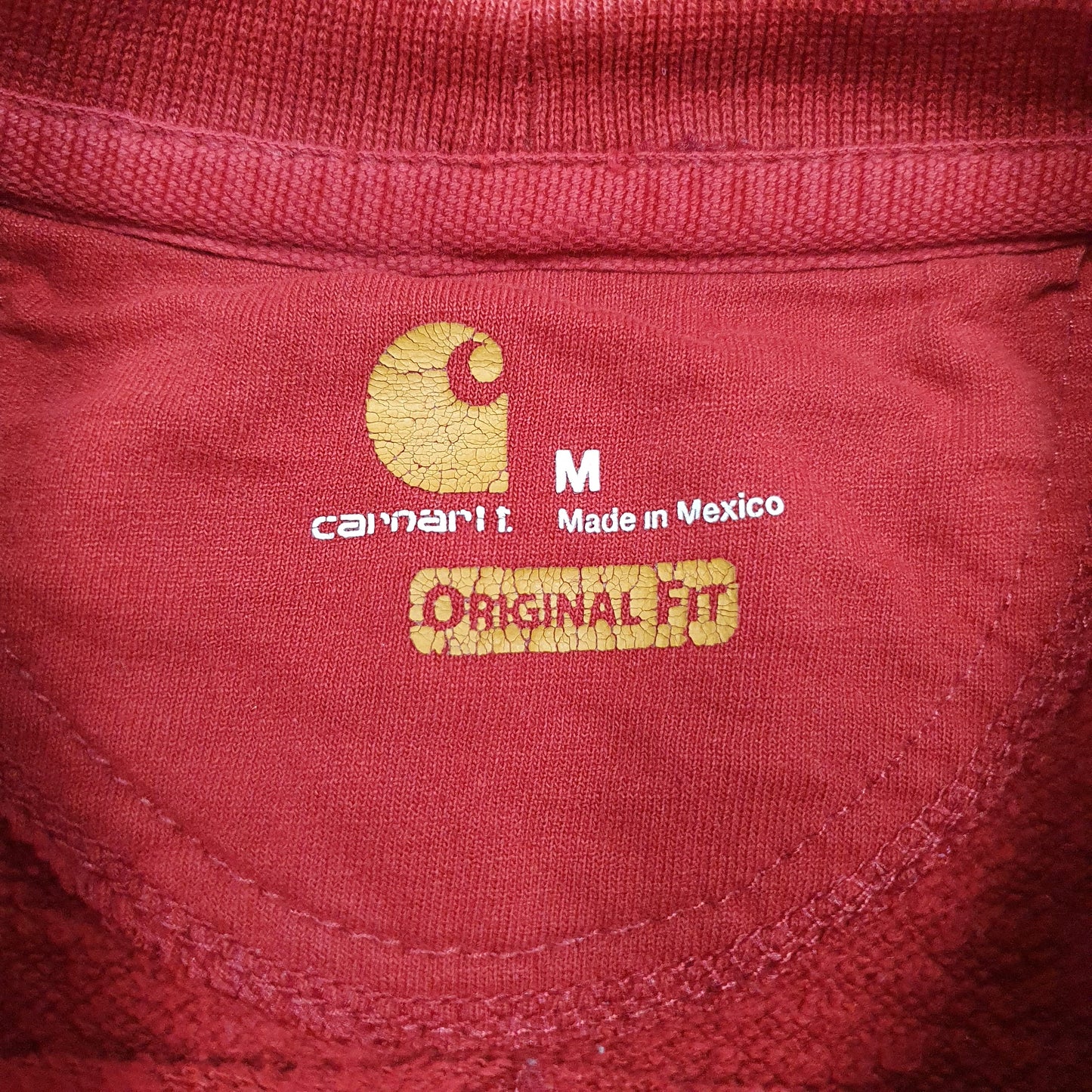 Mens Red Carhartt  Crewneck Jumper