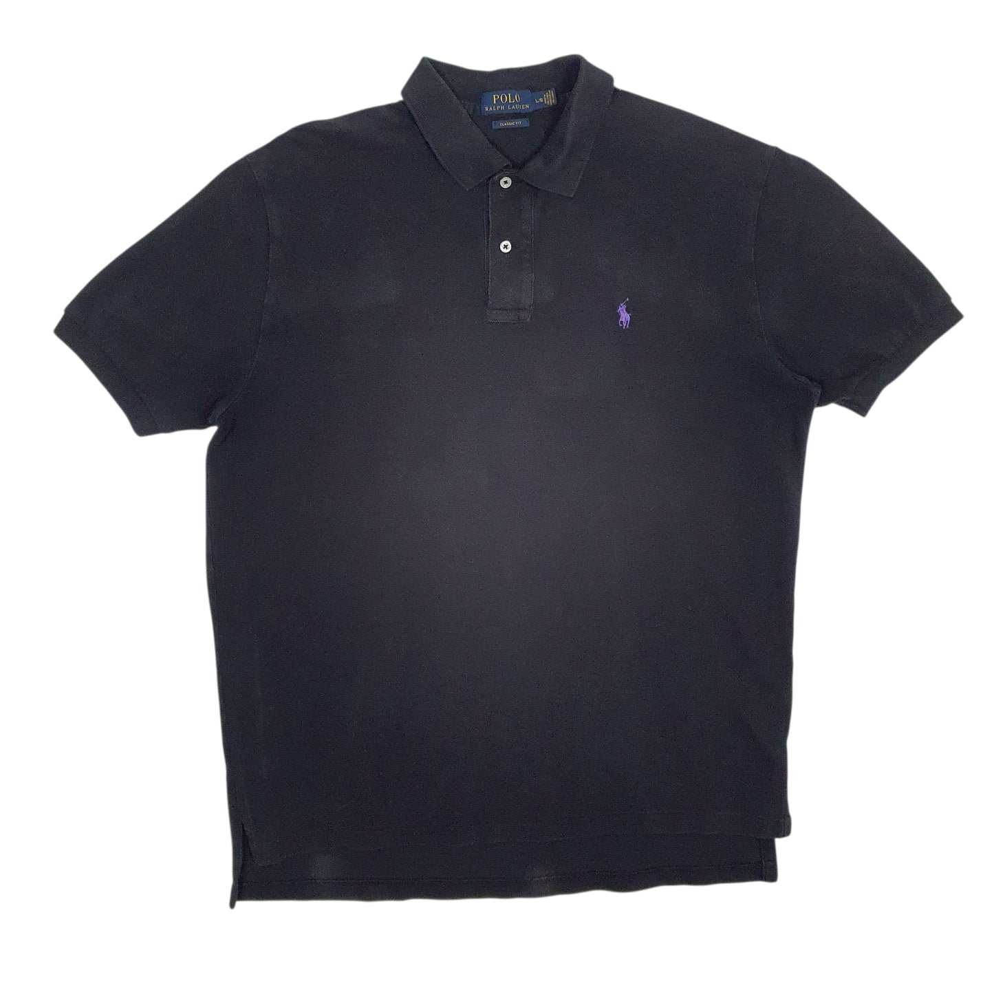 Mens Black Polo Ralph Lauren Classic Fit Short Sleeve Polo Shirt