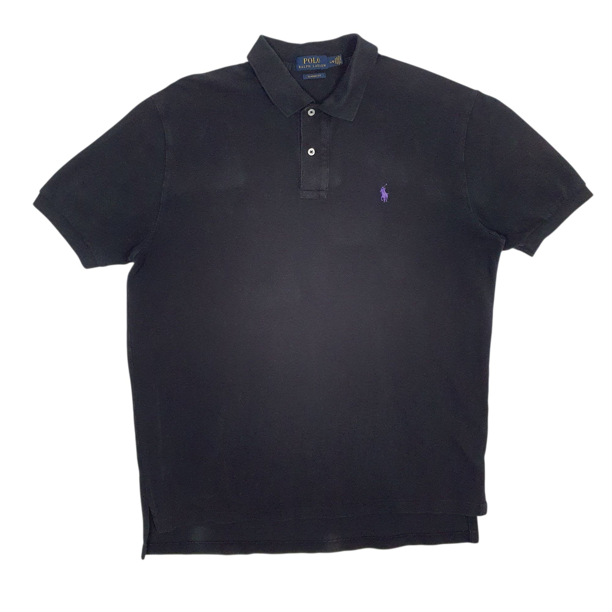 Mens Black Polo Ralph Lauren Classic Fit Short Sleeve Polo Shirt
