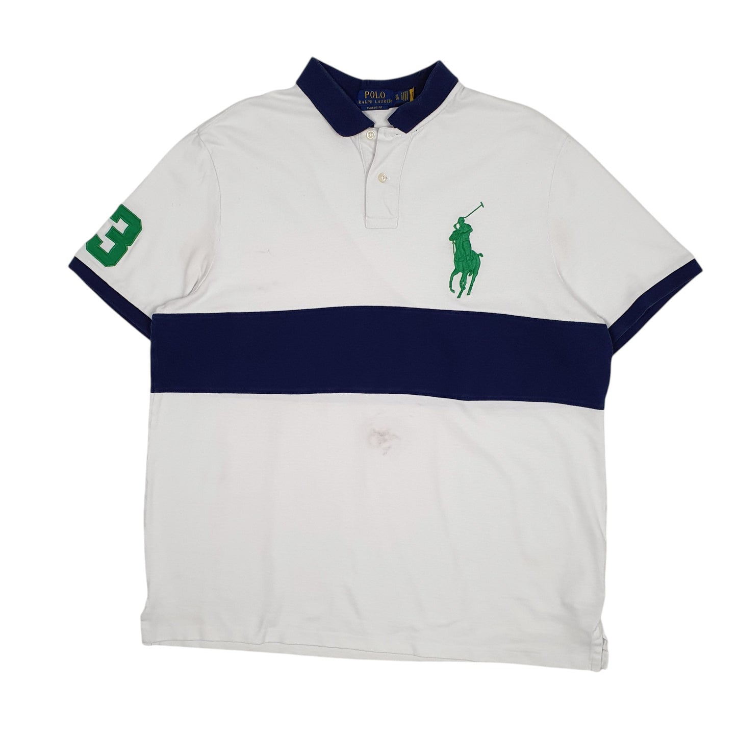 Mens White Polo Ralph Lauren  Short Sleeve Polo Shirt