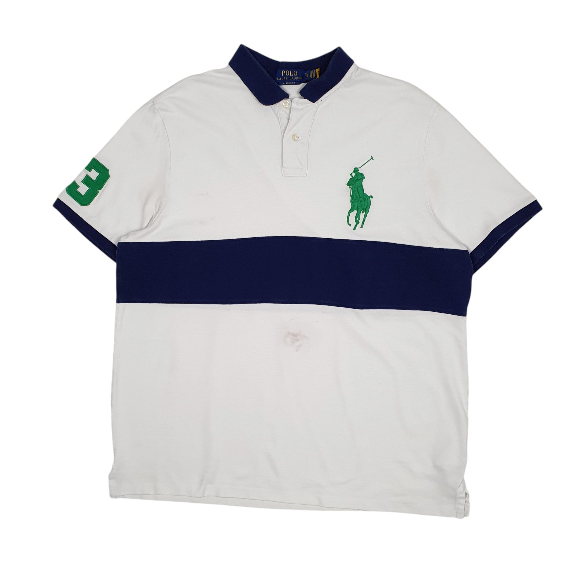 Mens White Polo Ralph Lauren  Short Sleeve Polo Shirt