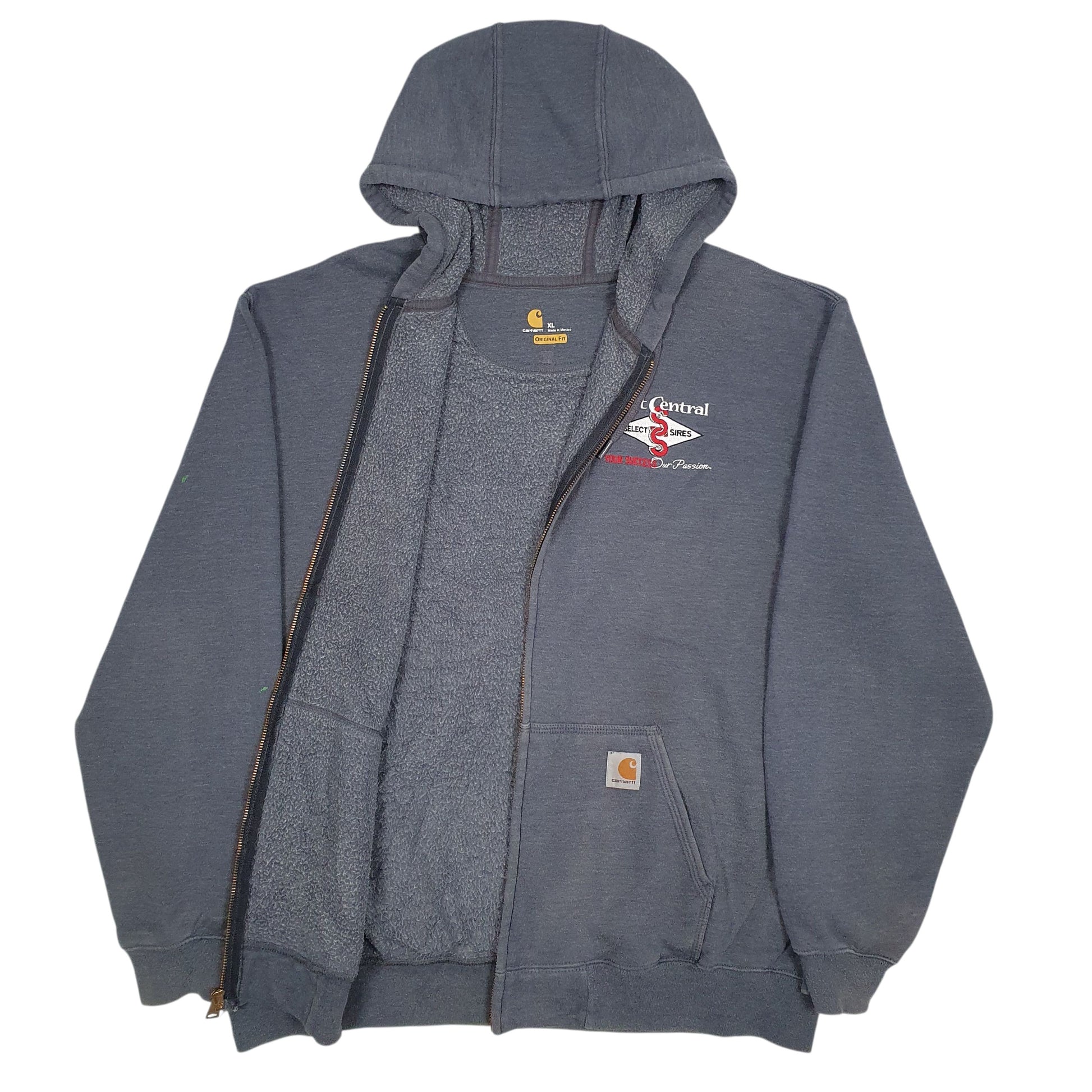 Mens Blue Carhartt  Full Zip Jumper