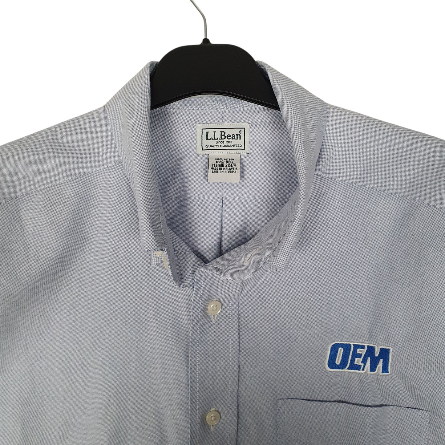 Mens Blue L.L.Bean   Shirt