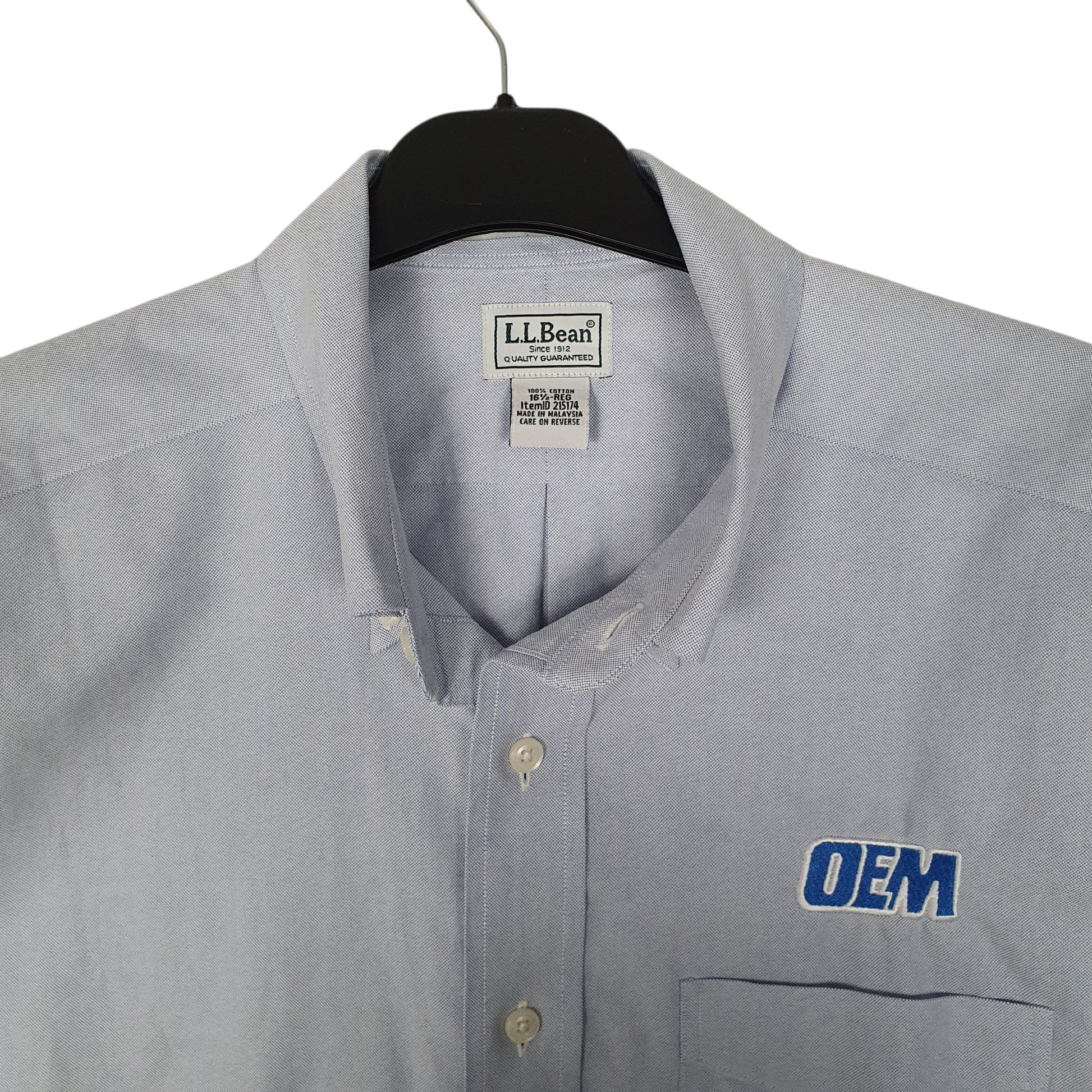 Mens Blue L.L.Bean   Shirt