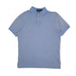 Mens Blue Polo Ralph Lauren Custom Fit Short Sleeve Polo Shirt