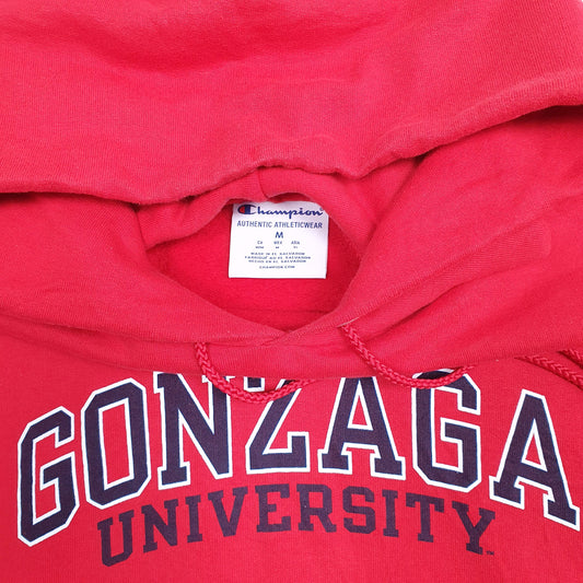 Mens Red Champion Gonzago Hoodie Jumper