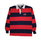 Mens Red Barbarian Rugby PW Colonials Long Sleeve Polo Shirt