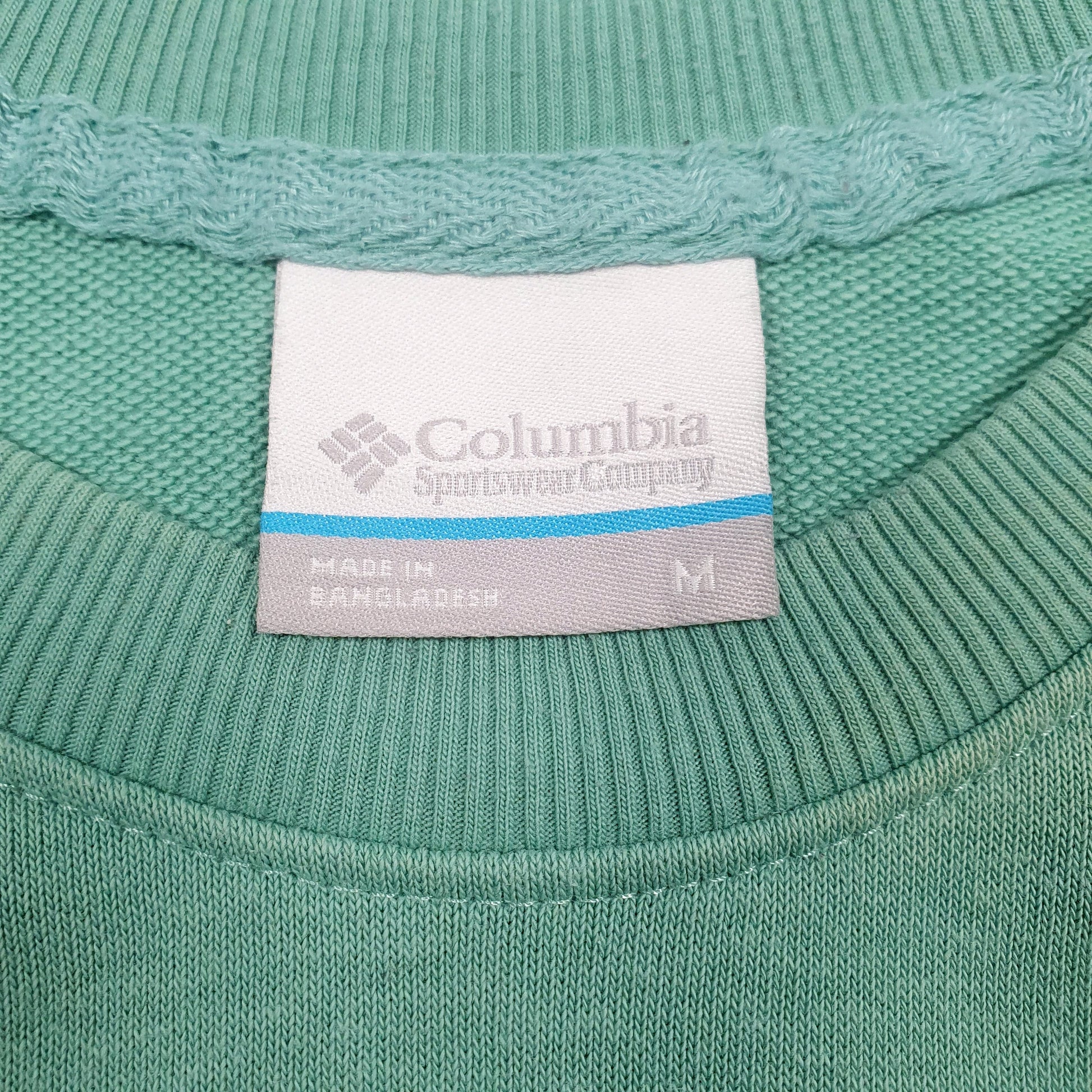 Mens Green Columbia Sportswear Company  Crewneck Jumper
