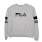 Womens White Fila  Crewneck Jumper
