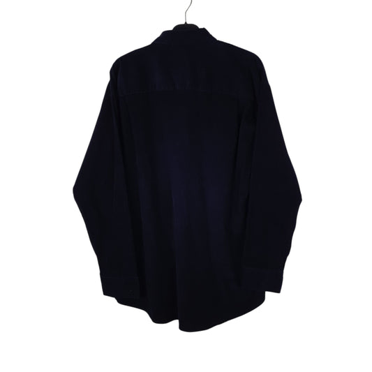 Mens Navy Izod Corduroy  Shirt