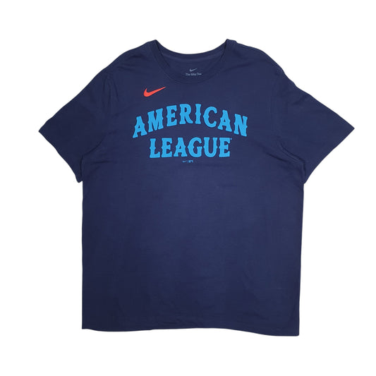 Mens Navy Nike MLB Baseball American League Short Sleeve T Shirt