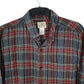 Mens Grey L.L.Bean Thick Flannel Plaid  Shirt