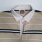 Mens Beige Barbarian Rugby Crewneck Polo Shirt