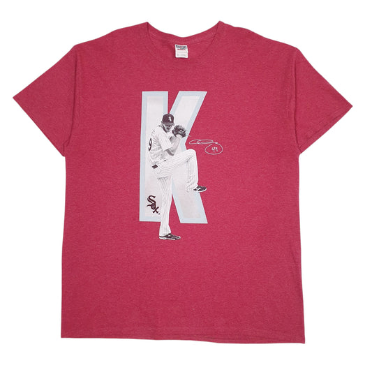 Mens Red Jerzees  Short Sleeve T Shirt