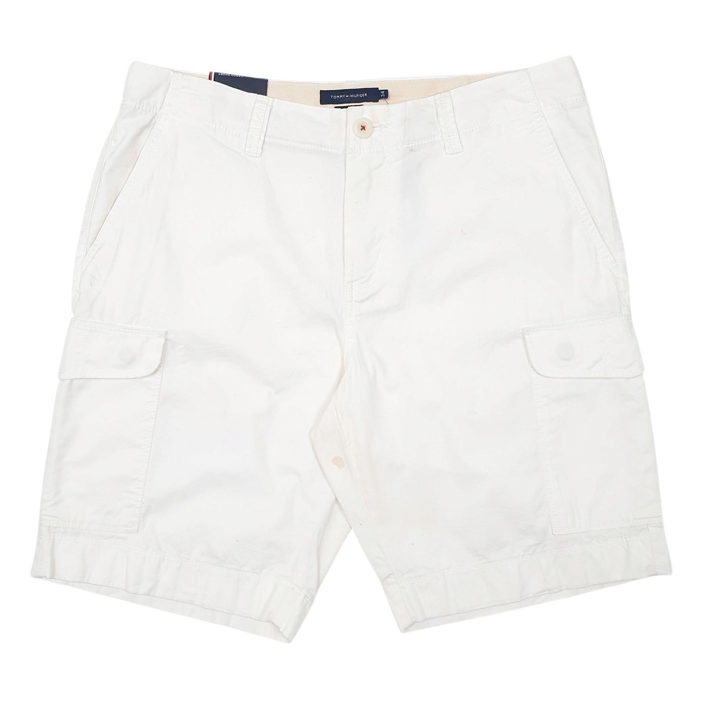 Mens White Tommy Hilfiger  Cargo Shorts