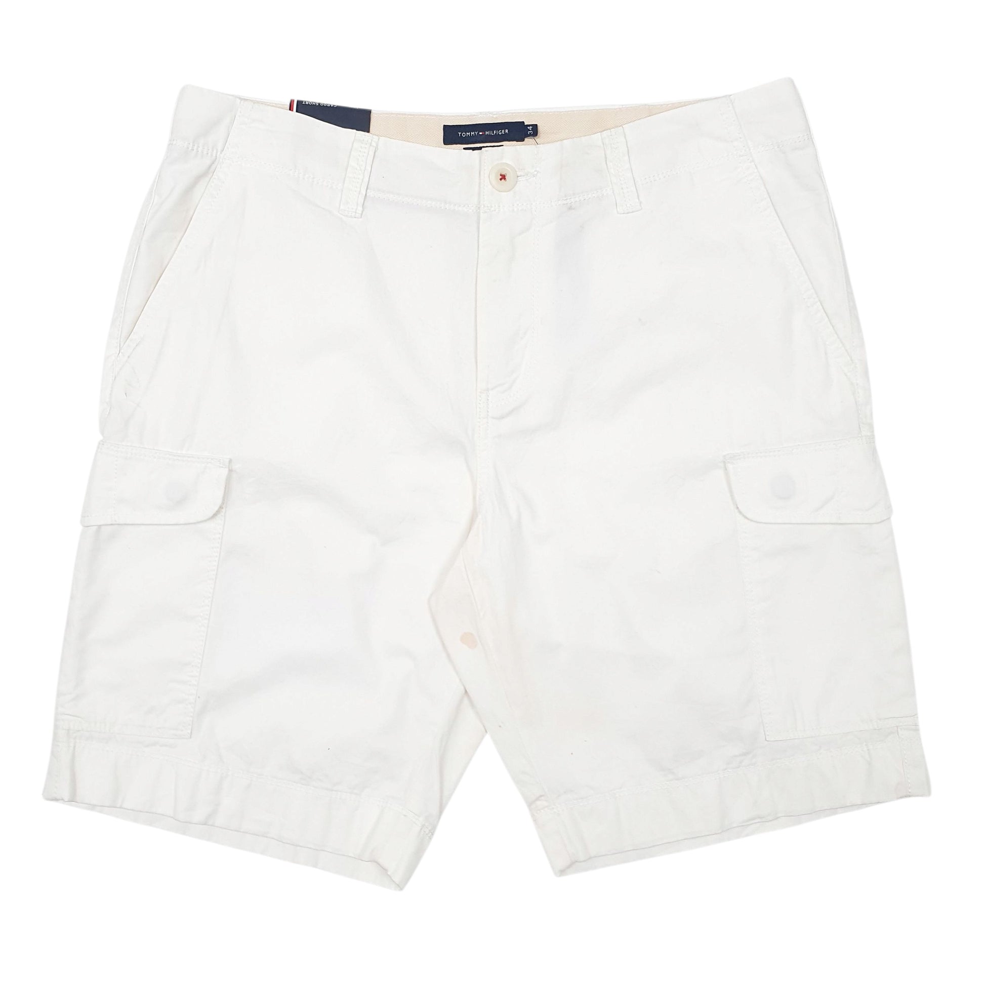 Mens White Tommy Hilfiger  Cargo Shorts