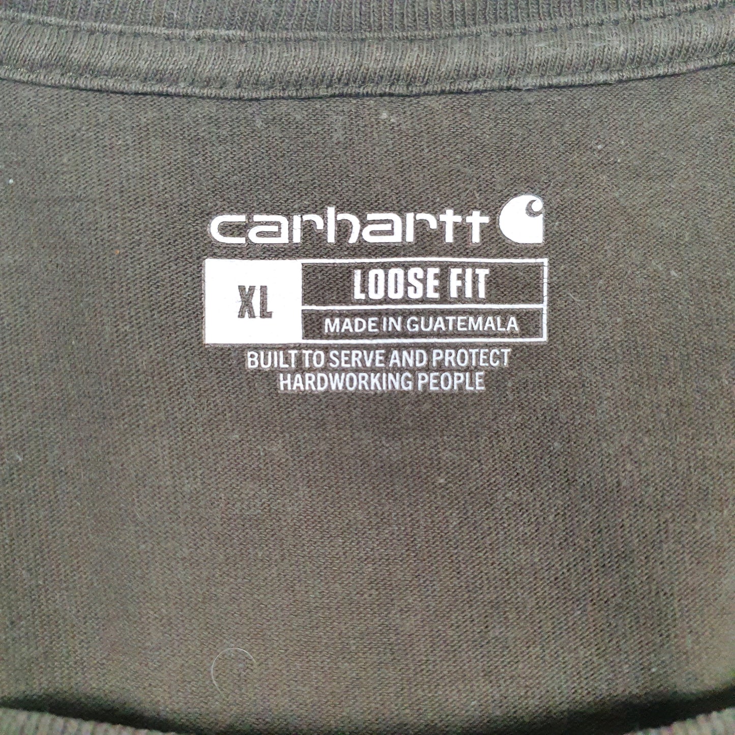 Mens Green Carhartt K87 306  T Shirt