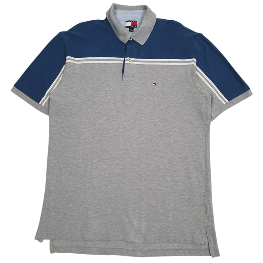 Mens Grey Tommy Hilfiger  Short Sleeve Polo Shirt