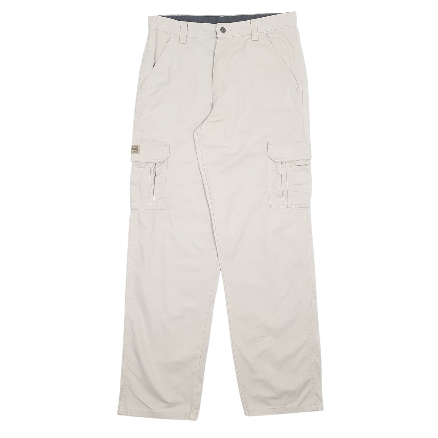 Mens Cream Wrangler  Cargo Trousers