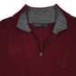 Mens Burgundy Nautica  Quarter Zip Jumper